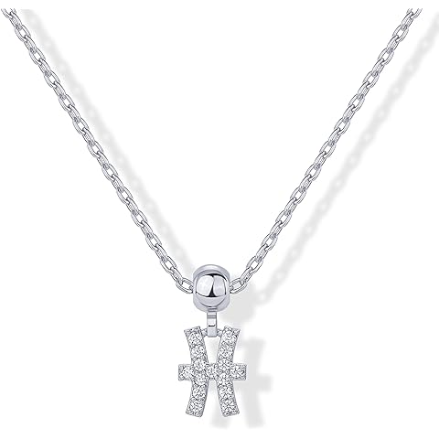 PAVOI 14K Gold Plated Dainty Zodiac Necklace with Charms - Adjustable Chain Gold Charm Zodiac Necklaces for Women - Small Astrology Removable Pendants - Cute Jewelry Gifts