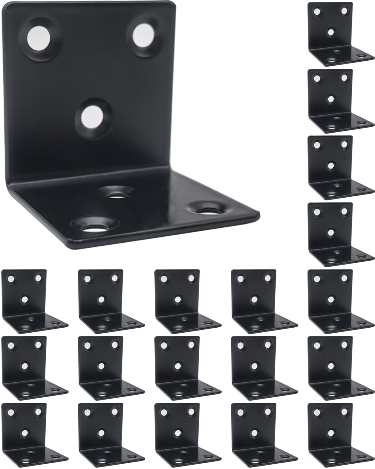 BINCKIN Angle Brackets for Wood 40 X 40 X 40 X 1.8mm Heavy Duty Reinforced Braces