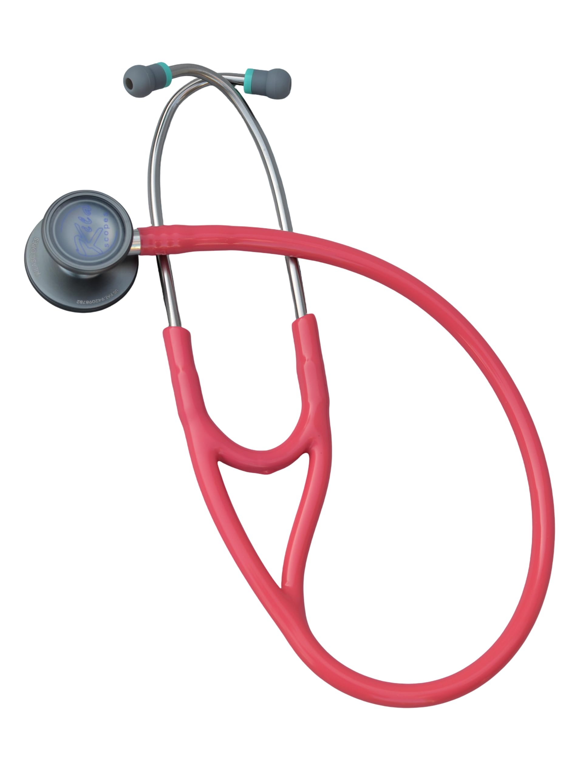 - Virtuoso Dual Head Cardiology Stethoscope, Professional Quality, Classic Tube, KS-750 Pink