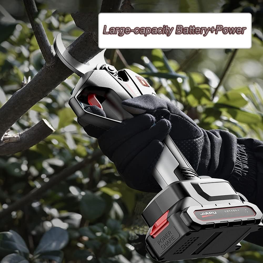 Elektryczne nożyce do przycinania, sekatory elektryczne z drążkiem teleskopowym 2,1 m, 2 akumulatorowe sekatory akumulatorowe Trymer Wydajne nożyce do gałęzi o mniejszym wysiłku do żywopłotów