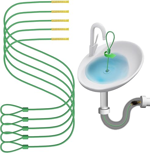 Kelly's Collection Herramienta para eliminar obstrucciones de drenaje de serpiente de drenaje de 30 pulgadas, acero antirotura con revestimiento de