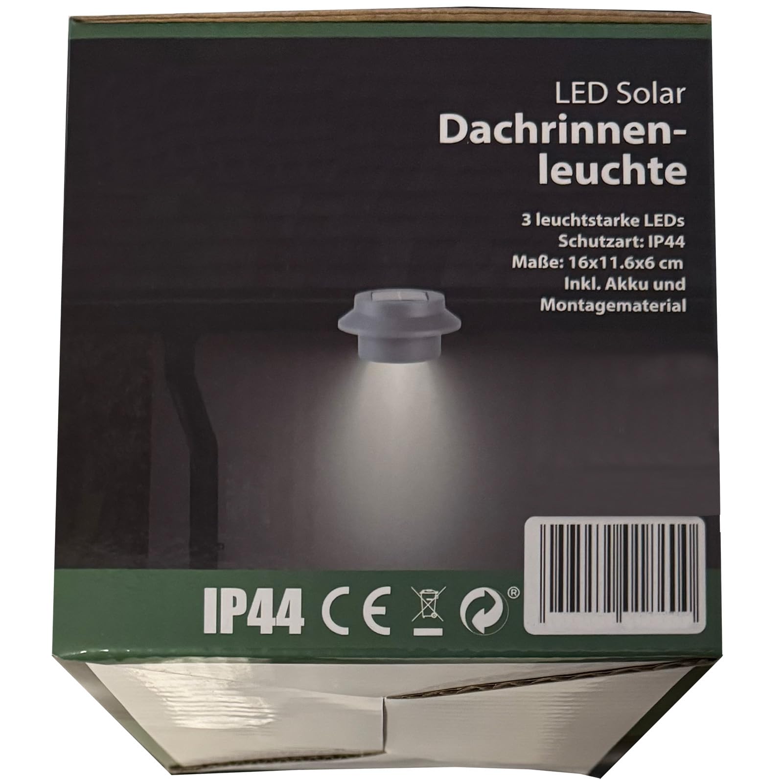 Solar Dachrinnenleuchten 24er Set Anthrazit LED Warmweiß IP44 Außen Garten | BURI Dämmerungssensor, wetterfest, Zaunbeleuchtung, Gartenleuchten, Solarbetrieb, energiesparend, Terrasse, Balkon