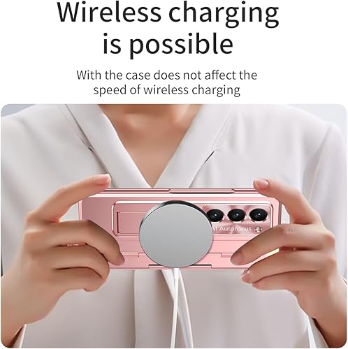 Miniatura 4 de Funda para Samsung Galaxy Z Fold 5, cubierta de bisagra, protector de pantalla integrado con función atril, cubierta todo incluido para Z Fold 5