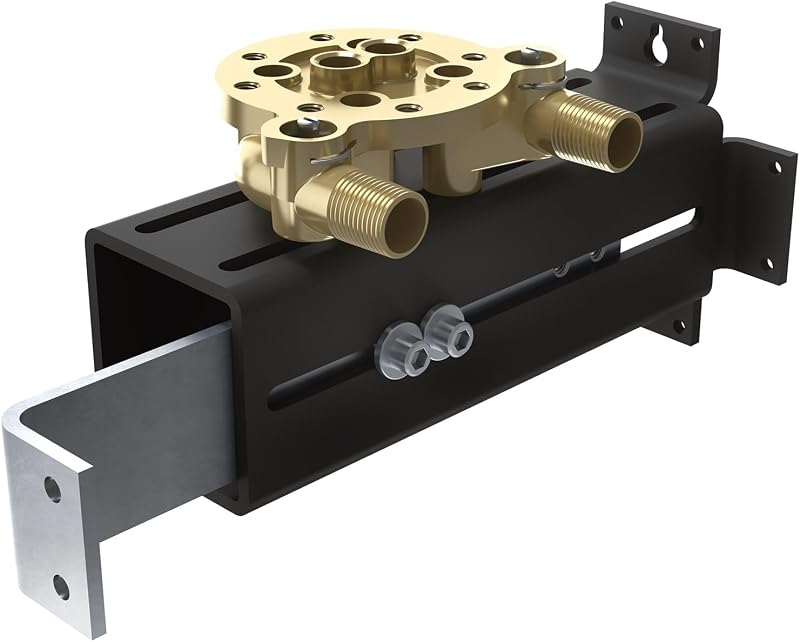 Moen Freestanding Tub Filler Single Riser Floor Mount Bracket & Water Valve Joist Mounting Kit, TS50100