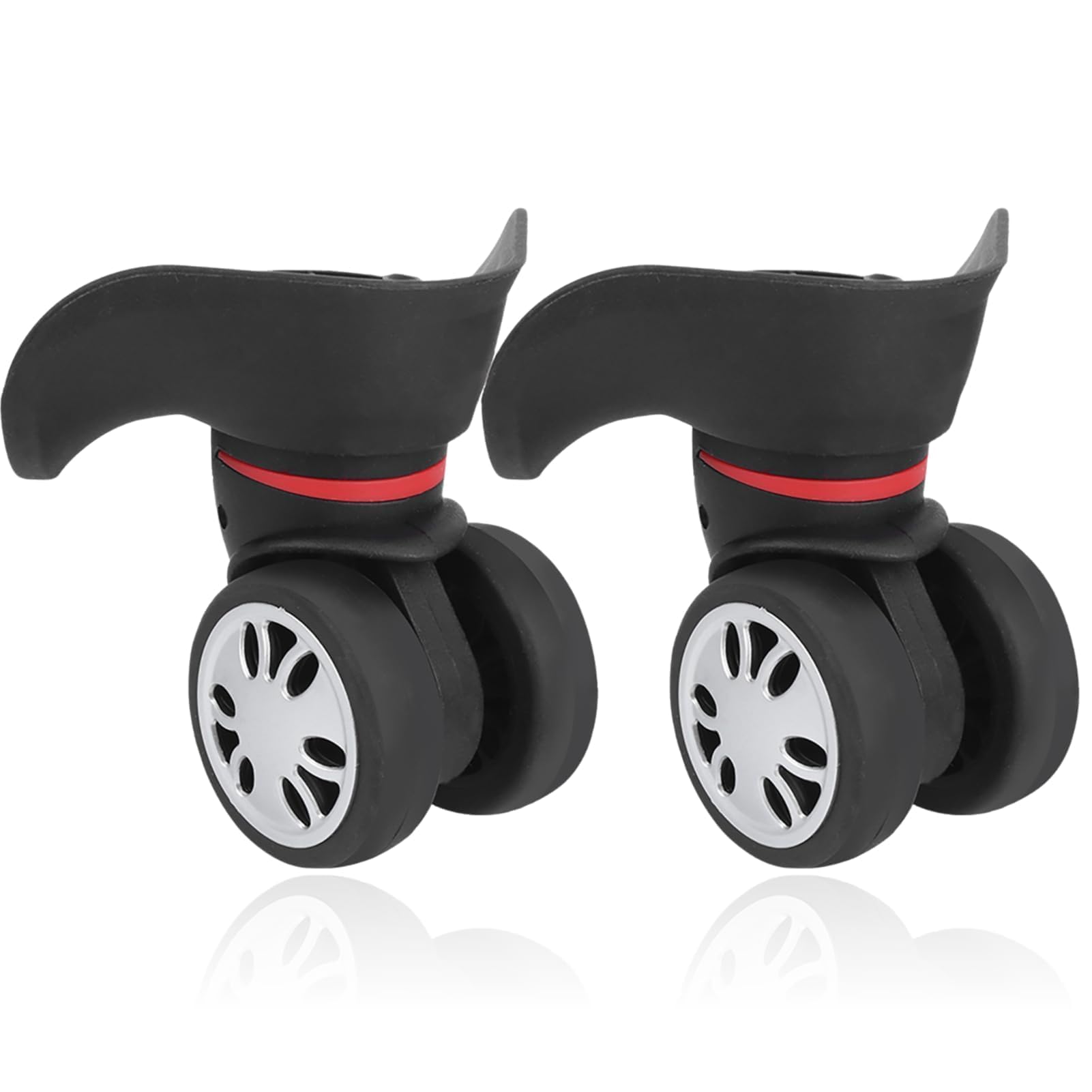 HERCHR Luggage Wheels Replacement, Pair Suitcase Wheel Universal Luggage Carry on Replacement Accessory Outdoor