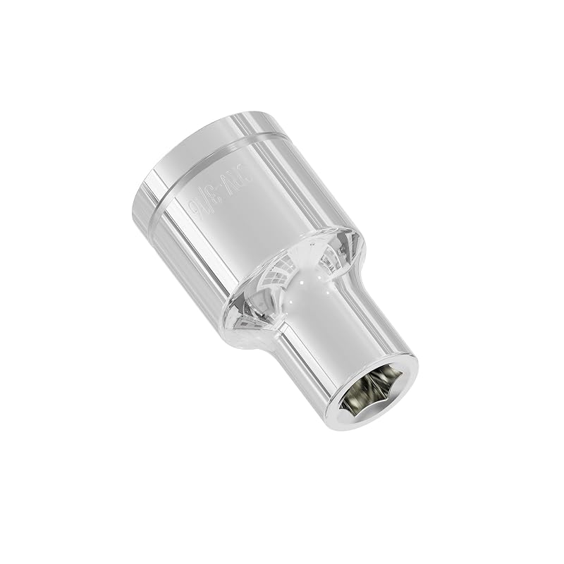 Soquete curto de 4,8 mm (3/16 pol.), encaixe de 6,35 mm (1/4 pol.), 6 pontas FOCMKEAS