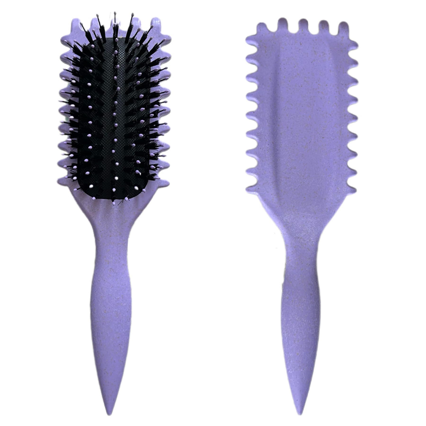 Cepillo de peinado Curl Defined, Cepillo de peinado de rizos de cerdas de jabalí suave para cabello rizado, Cepillo aglutinante de rizos, Cepillo para cabello rizado para mujeres que definen y dan