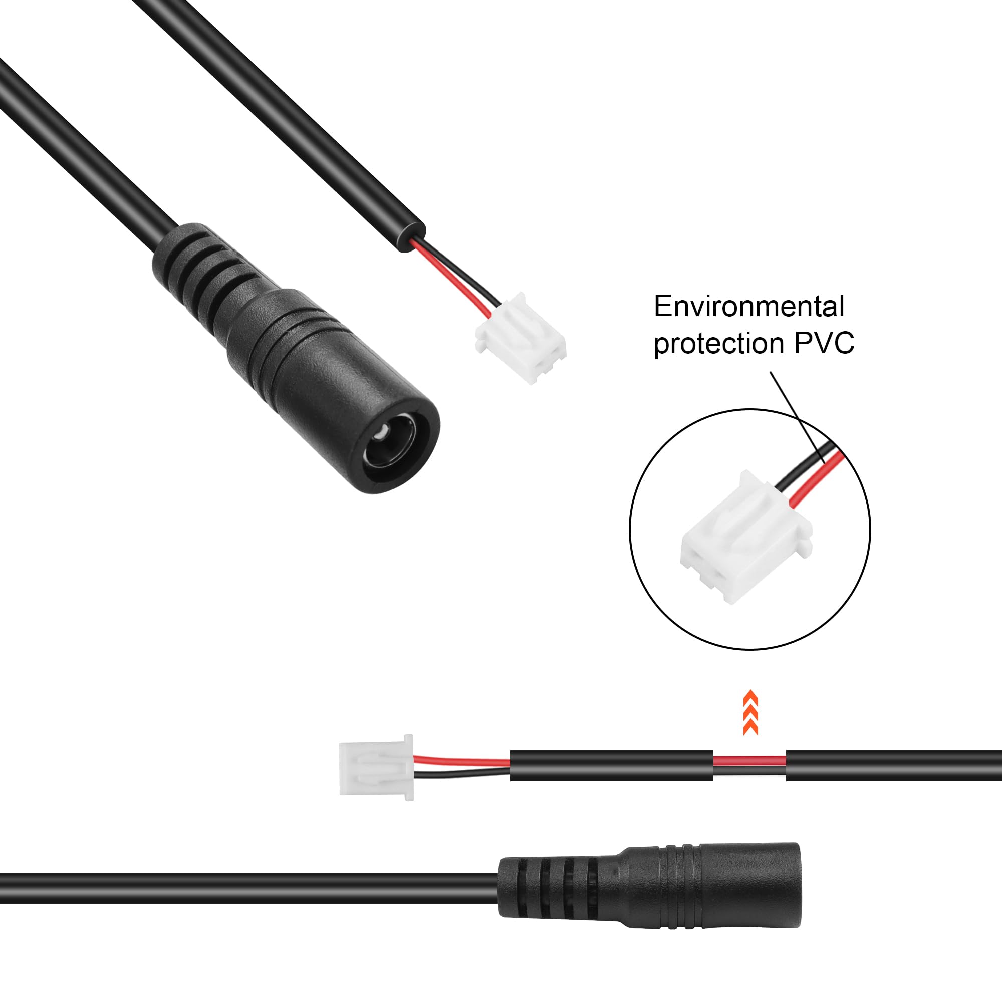 Pwm Cable To Motherboard ELFJMZP PC Chassis Channel Fan Motherboard 2510 4P Mâle Vers Pc Fan Extension Cable 4-pin