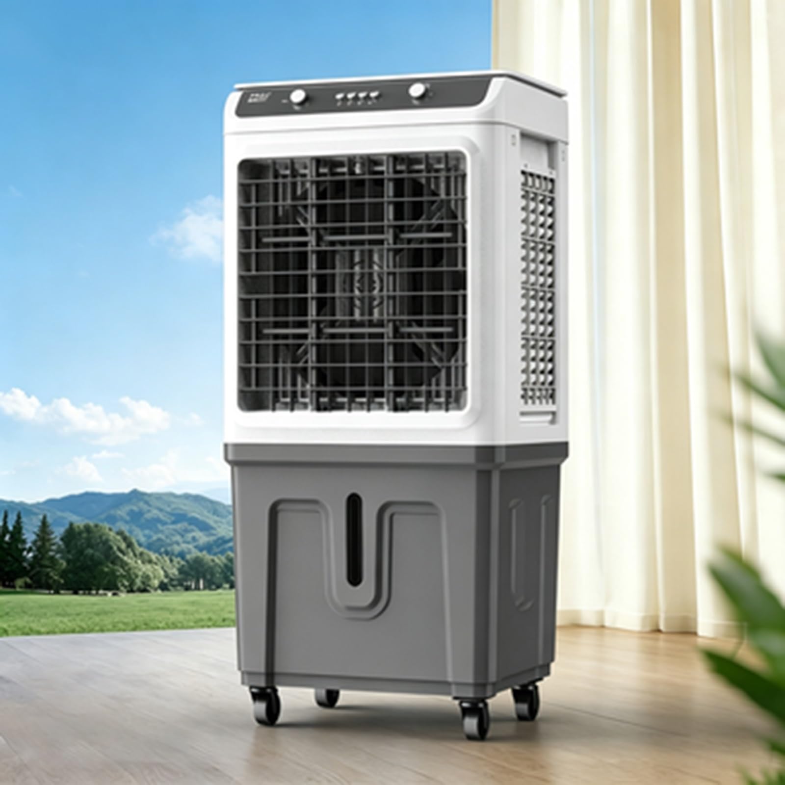 Josogo 14 Evaporative Air Cooler, Portable Mobile Water Cooling Swamp Cooler