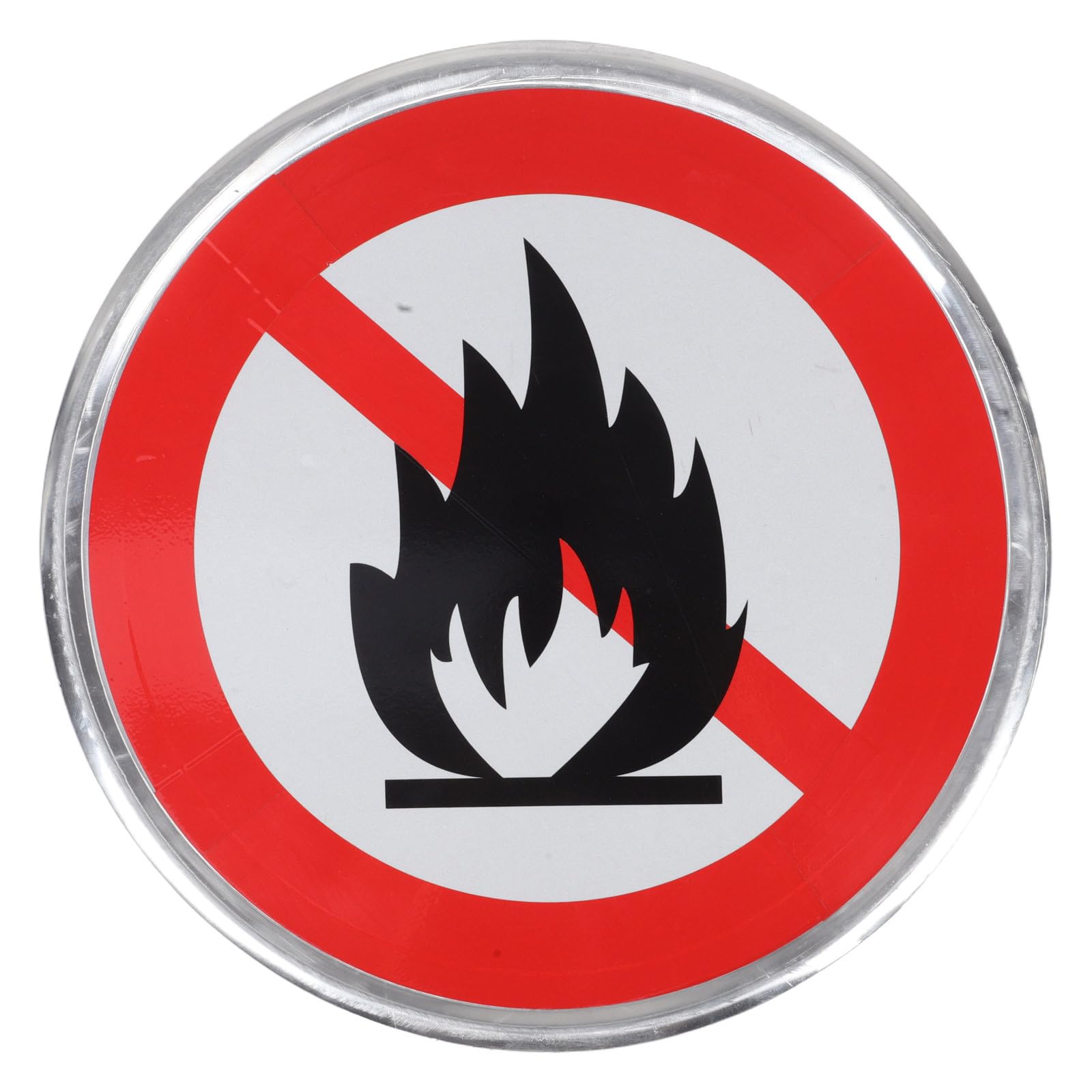 Panneau Interdiction Feu de Forêt Aluminium Signalisation Avertissement Sécurité Extérieure Résistant aux Intempéries pour Sentiers Campings et Propriétés Privées