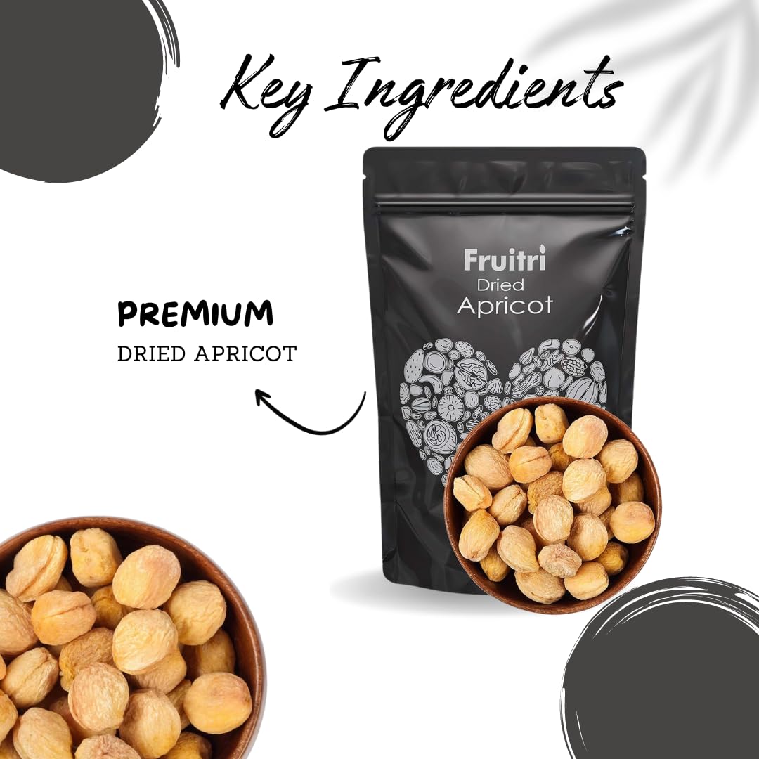Fruitri Sweet and Fresh Dried Apricot, Khumani (Grade - Big Size) (1kg) 1