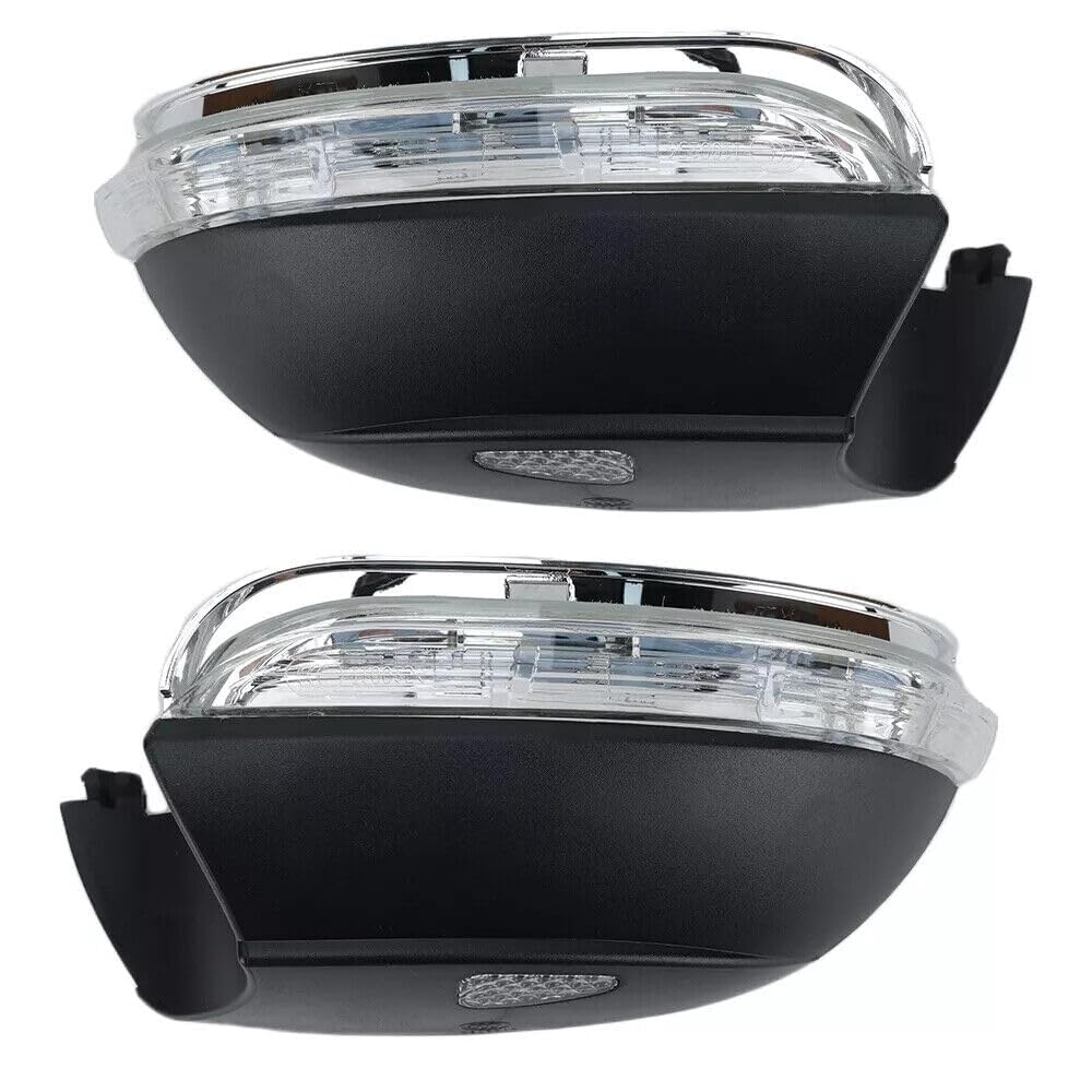 UNCLE LIAO Car Turn Signal Lights Dynamic Turn Signal Light Rearview Mirror Indicator For VW Jetta Scirocco Passat CC EOS 2009-2015 Turn Singal Light.,C-Driver Passenger Side