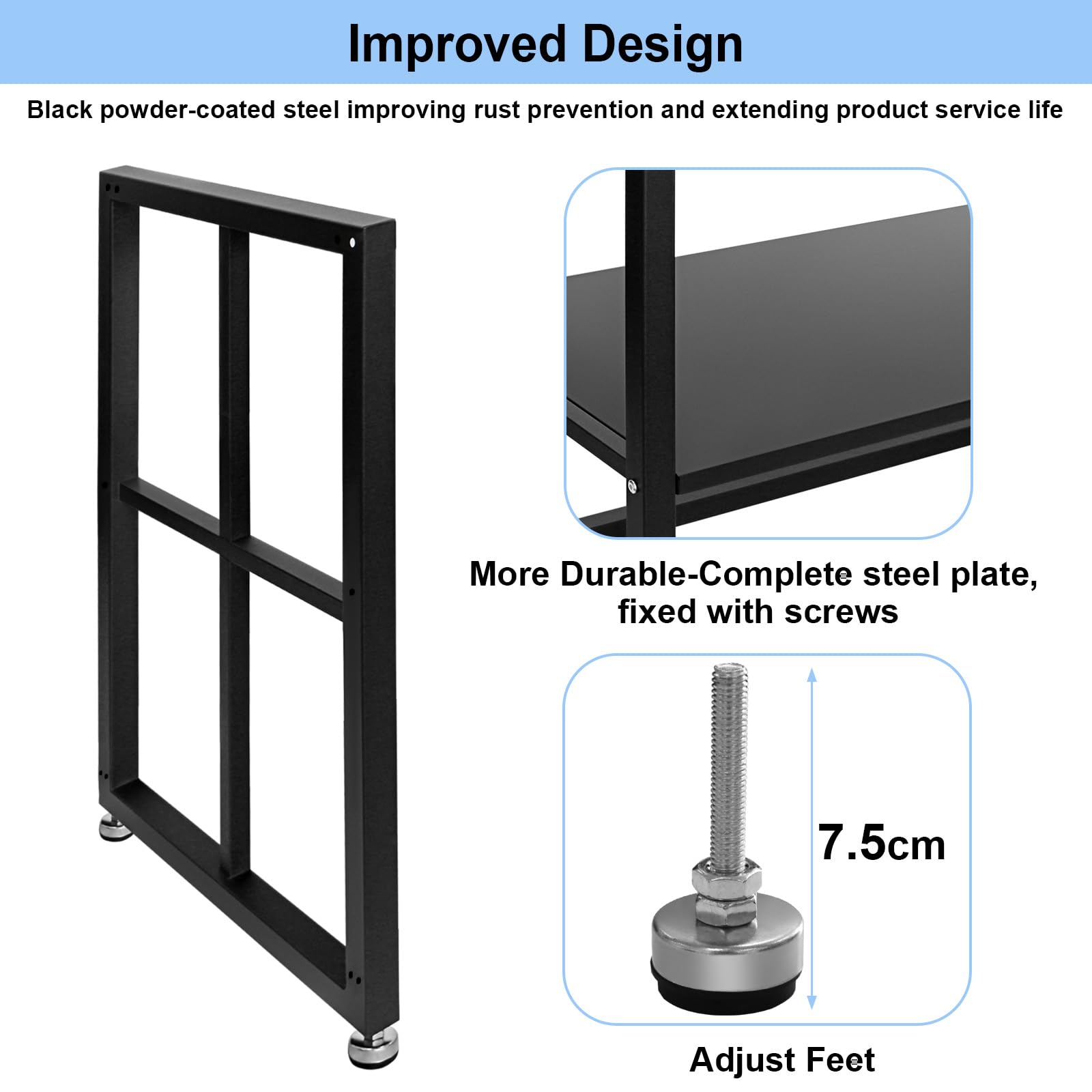 55 Gallon Fish Tank Stand Tank Stand 40 Gallon, Metal Aquarium Stand 36 ...