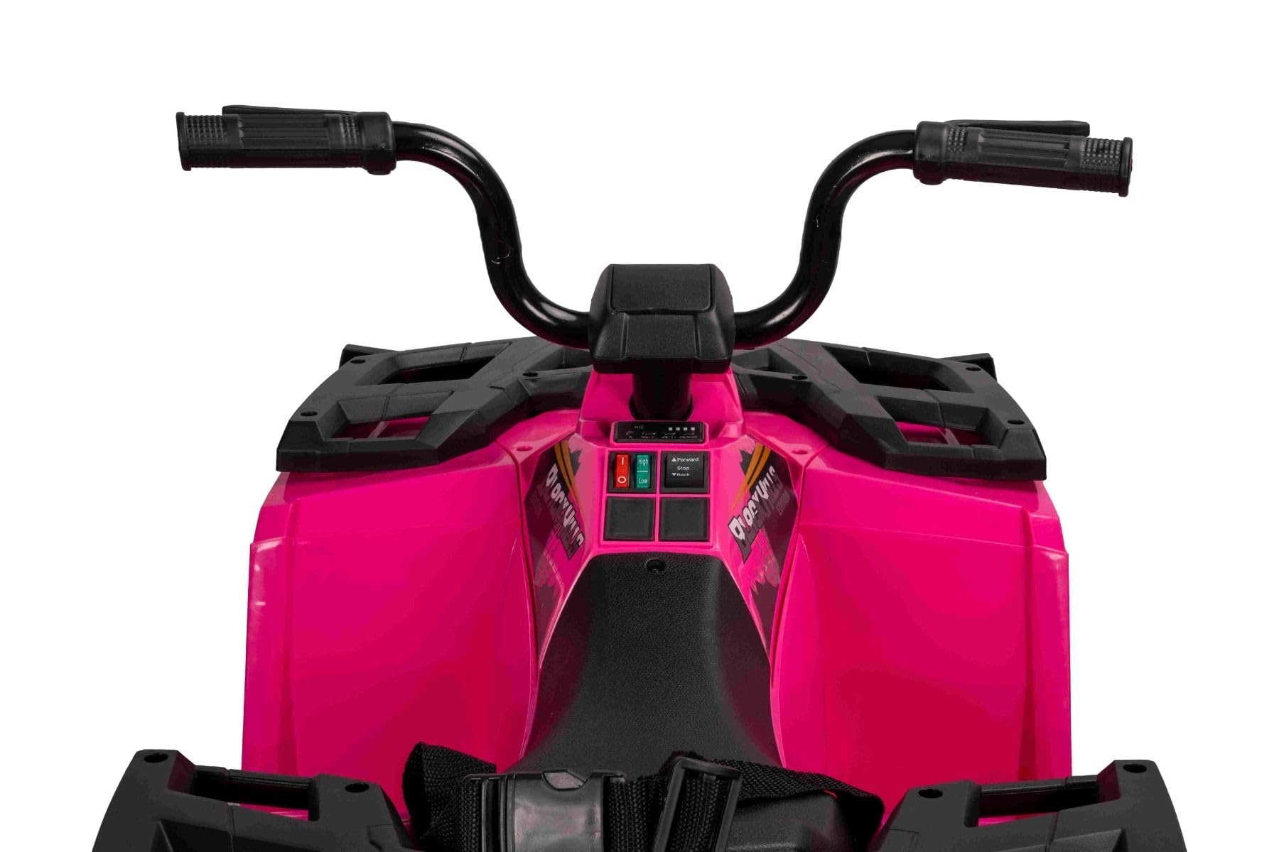 Licencjonowany elektryczny Ride-on Quad Arctic Cat 12 V z napędem na tylne koła, różowe, oświetlenie LED, akumulator litowy, 2 x silniki 25 W