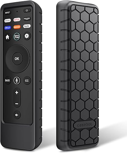 Fintie Funda de silicona para control remoto de voz Vizio XRT260 20232021, diseño de peine de miel, antideslizante, a prueba de golpes, para VIZIO