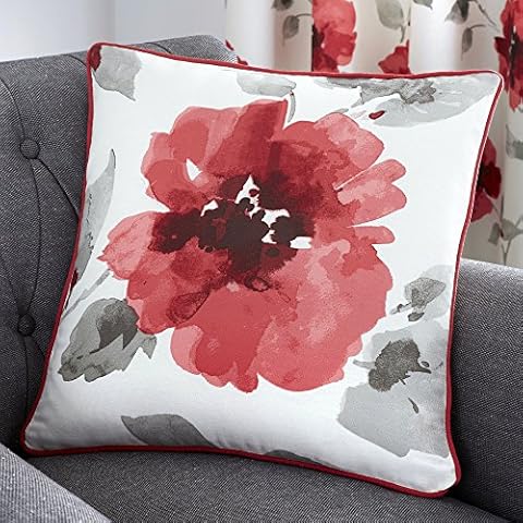 Fusion - Adriana - 100% Cotton Cushion Cover - 43x43 cm in Red Cover