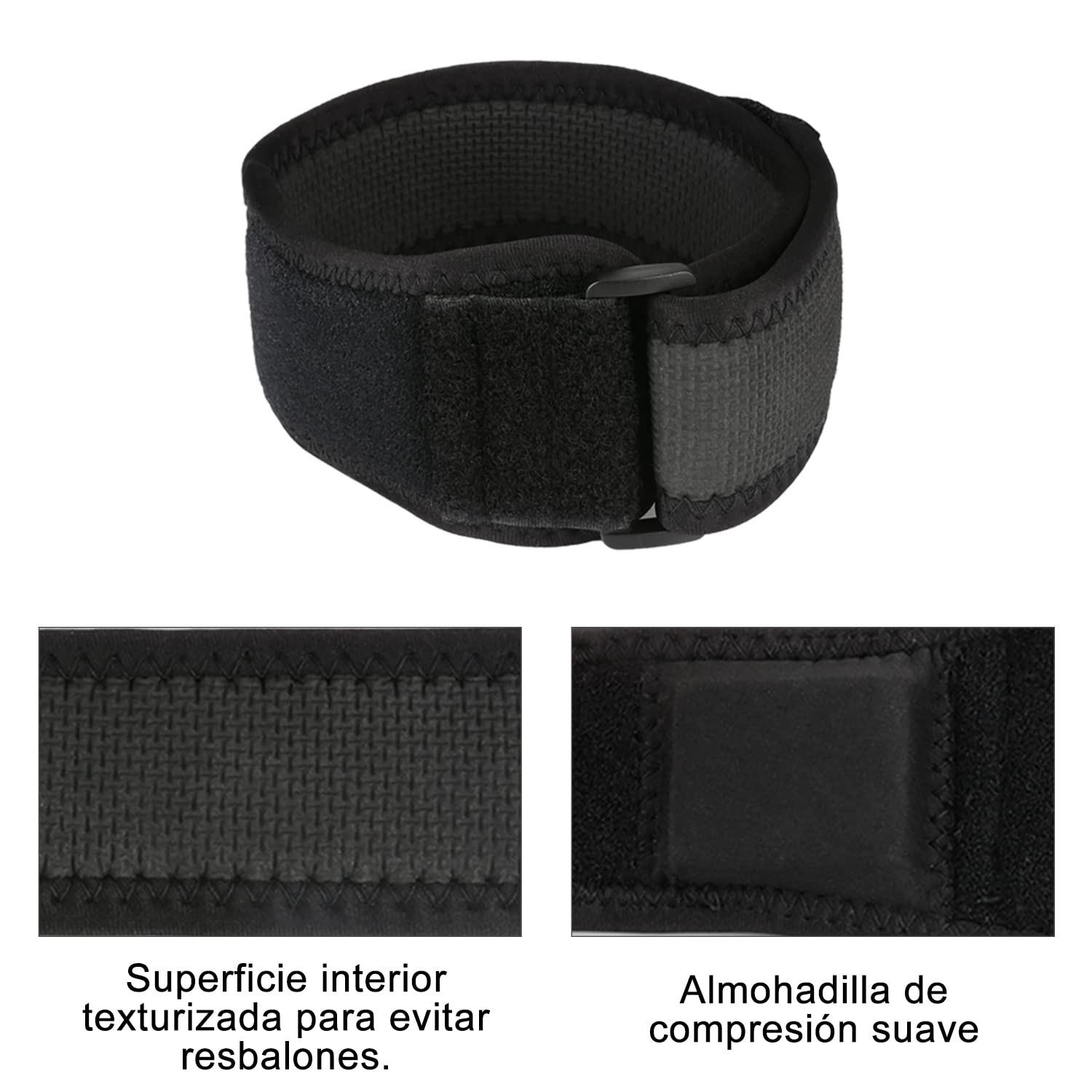 supregear Cincha Rotuliana, 2-Pack Rodilla Iliotibial Muslo Cadera y Síndrome ITB Vendaje de Compresión Soporte Ajustable Transpirable Vendaje de Compresión de la Banda IT Soporte Estabilizador