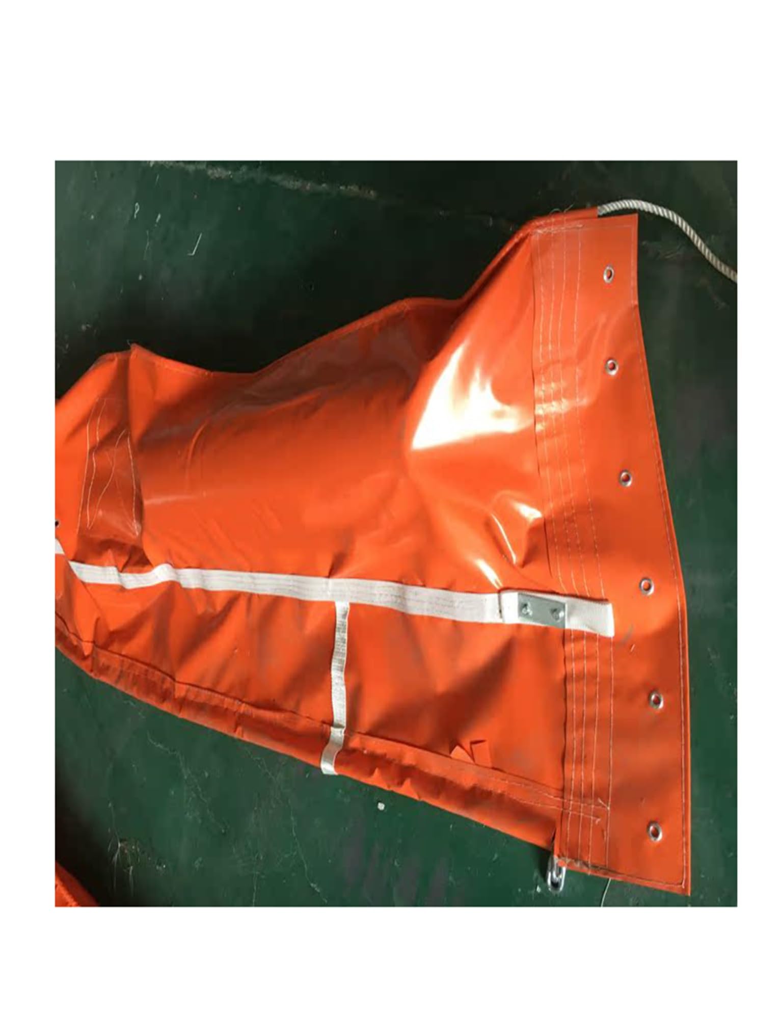 Barrière anti-pollution en PVC de qualité industrielle, dimensions personnalisables - Barrière flottante anti-pollution robuste et réutilisable pour ports, rivières et milieu marin (10 m x 35 cm)