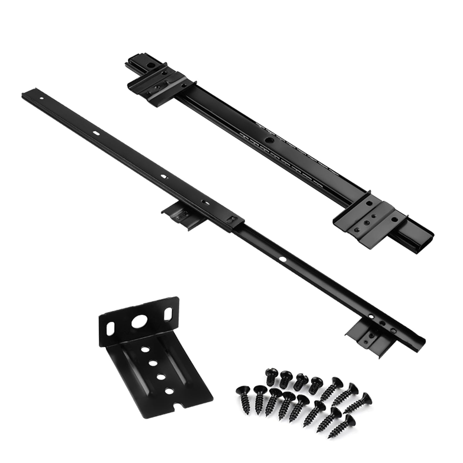 Strong Metal Keyboards Mounting Bracket Adjustable Keyboards Slide Tray for Maximize Desk Space & Improve Work Efficiency Strong Keyset Shelf