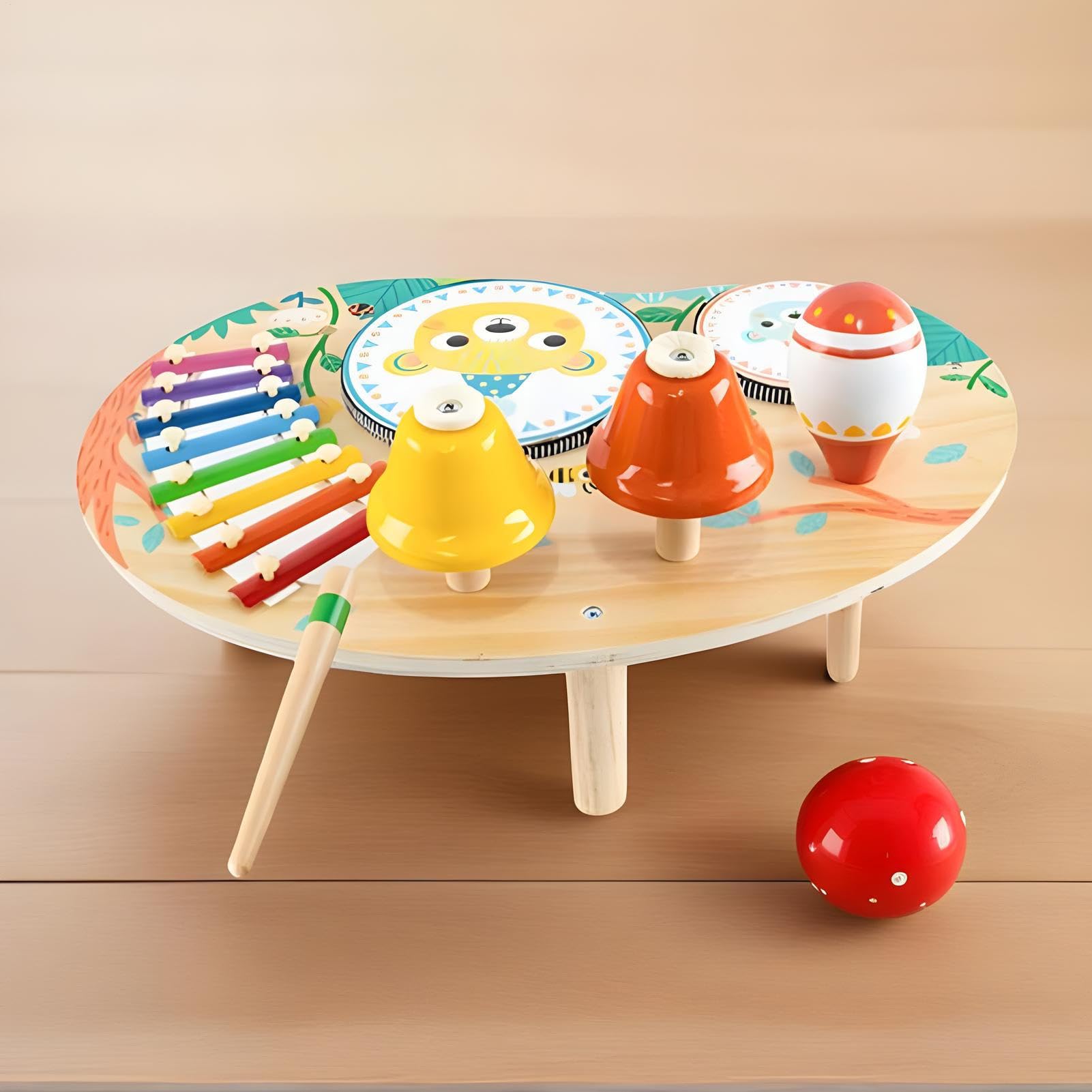 Générique Gioca al Tavolo per I - Sensory Learn Toy | Giocare al Tavolo | Taable del Centro di Attività del Legno | Sviluppo di Coordinamento occhio-Mano sensoriale