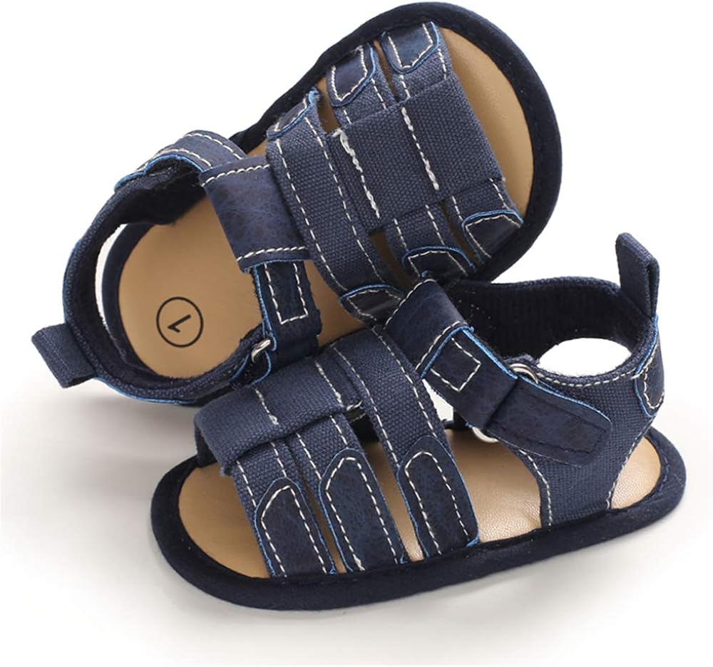  | Baby Boys Girls Summer Sandals Non-Slip Soft Sole Infant Slippers Cotton Crib Shoes for Toddler First Walkers | Sandals