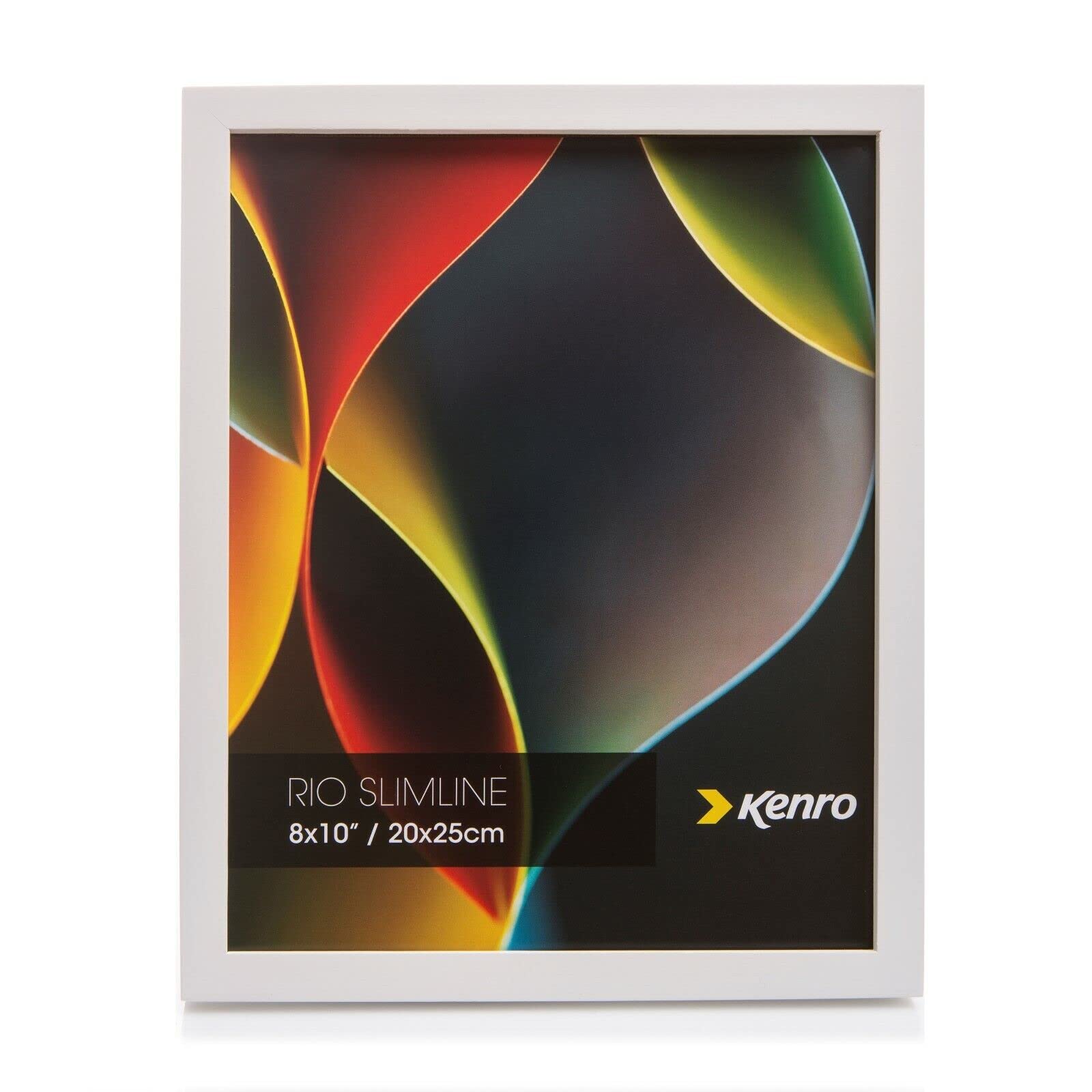 Kenro Rio Slimline Series White Photo Frame 12x10 inch / 25x30cm Handcrafted Solid Wood - RFS2530WH
