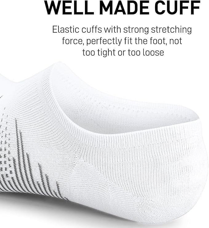 wernies No Show Socks Men 10 Pairs Ankle Low Cut Cotton Men Socks with Non Slip Grips 6-10/11-13 - Image 5