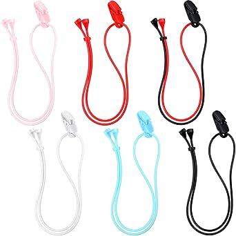 6 Pcs Hearing Aid Clip Adjustable Anti-lost Lanyard Protector Portable Bte Aid Clips to Prevent Loss Hearing Protection Accessories for Seniors Adults