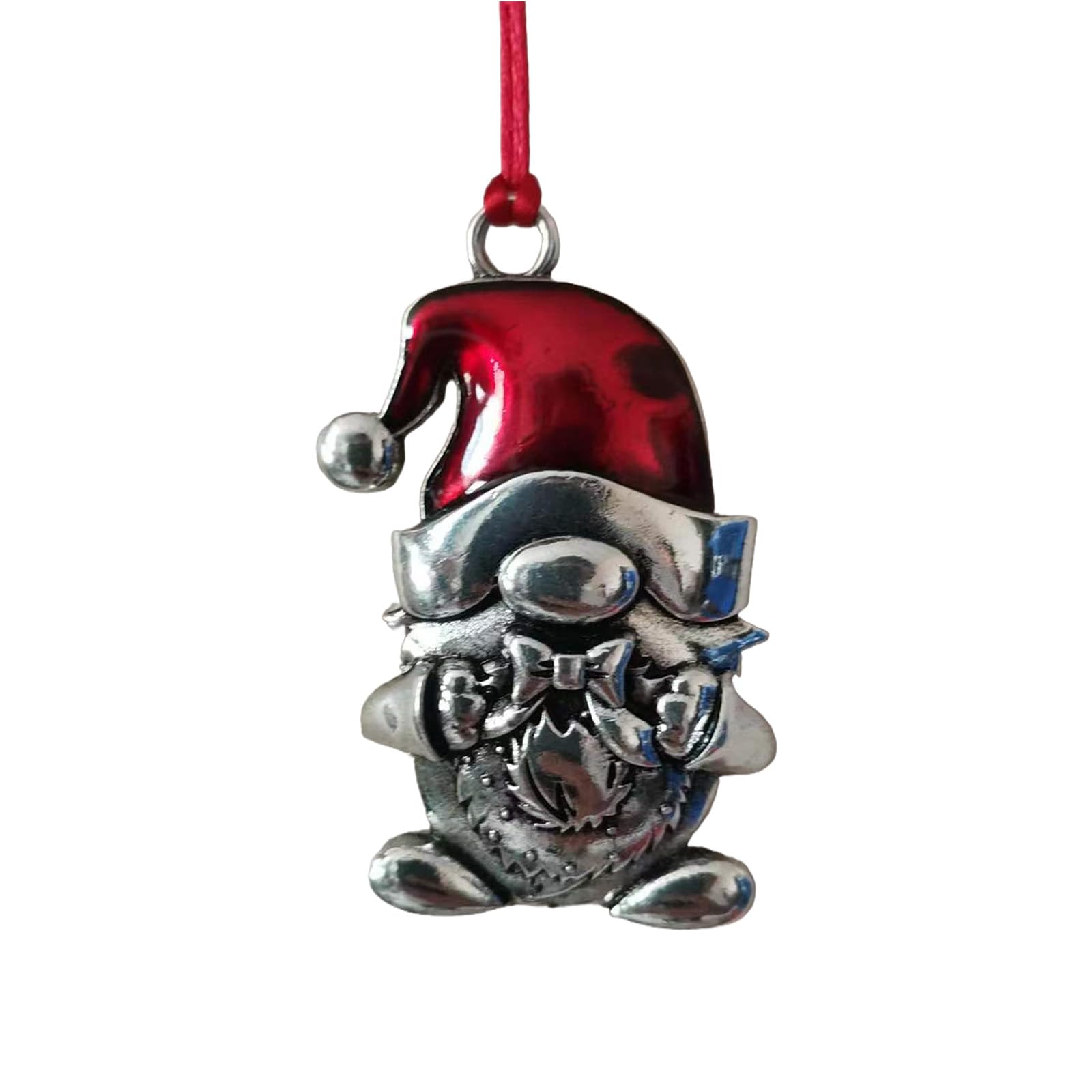 Nucelit Christmas Dwarf Charm Metal Ornament for Tree Wreath Mantel Display Holiday Present Decoration Metal Ornament