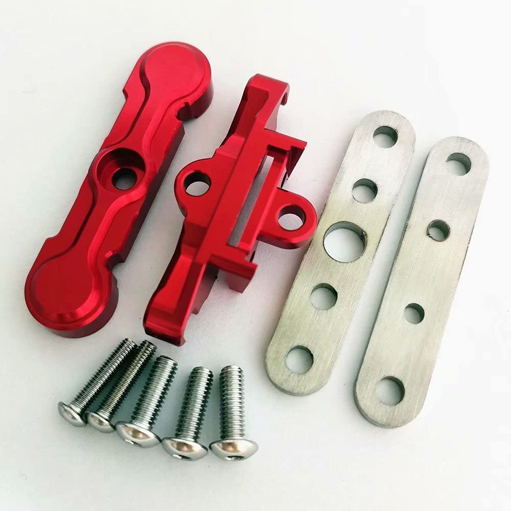 RCBATER Supporto Posteriore CNC In Alluminio Per Barra Di Trascinamento Traxxas C1 1/10 - Nero