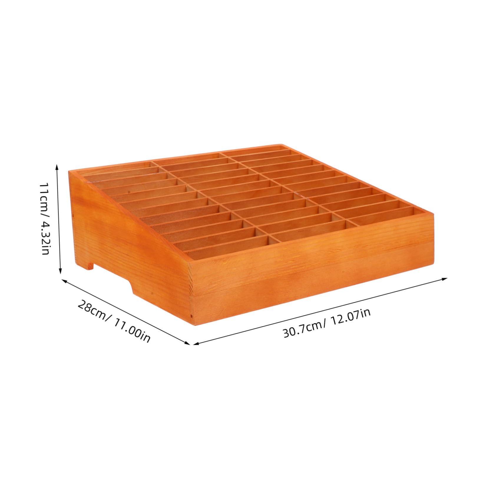 Scatola Porta Cellulari in Legno Scomparti Multipli da Scrivania | Organizer Desktop Multiuso per Ufficio, Struttura Robusta, Spazio per Cartelle e Forniture D’ufficio