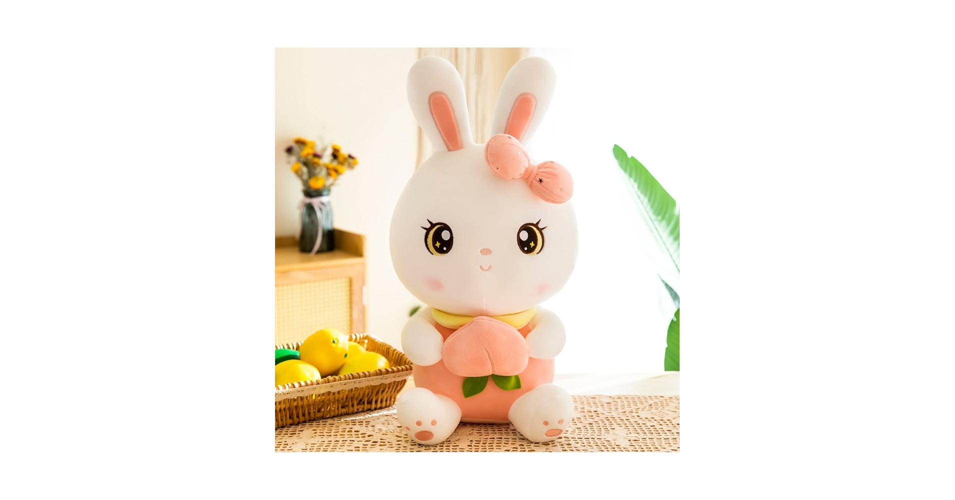 Amazon｜[LSDZW] うさぎのぬいぐるみ 兎 おすわり 抱き枕 やさしい