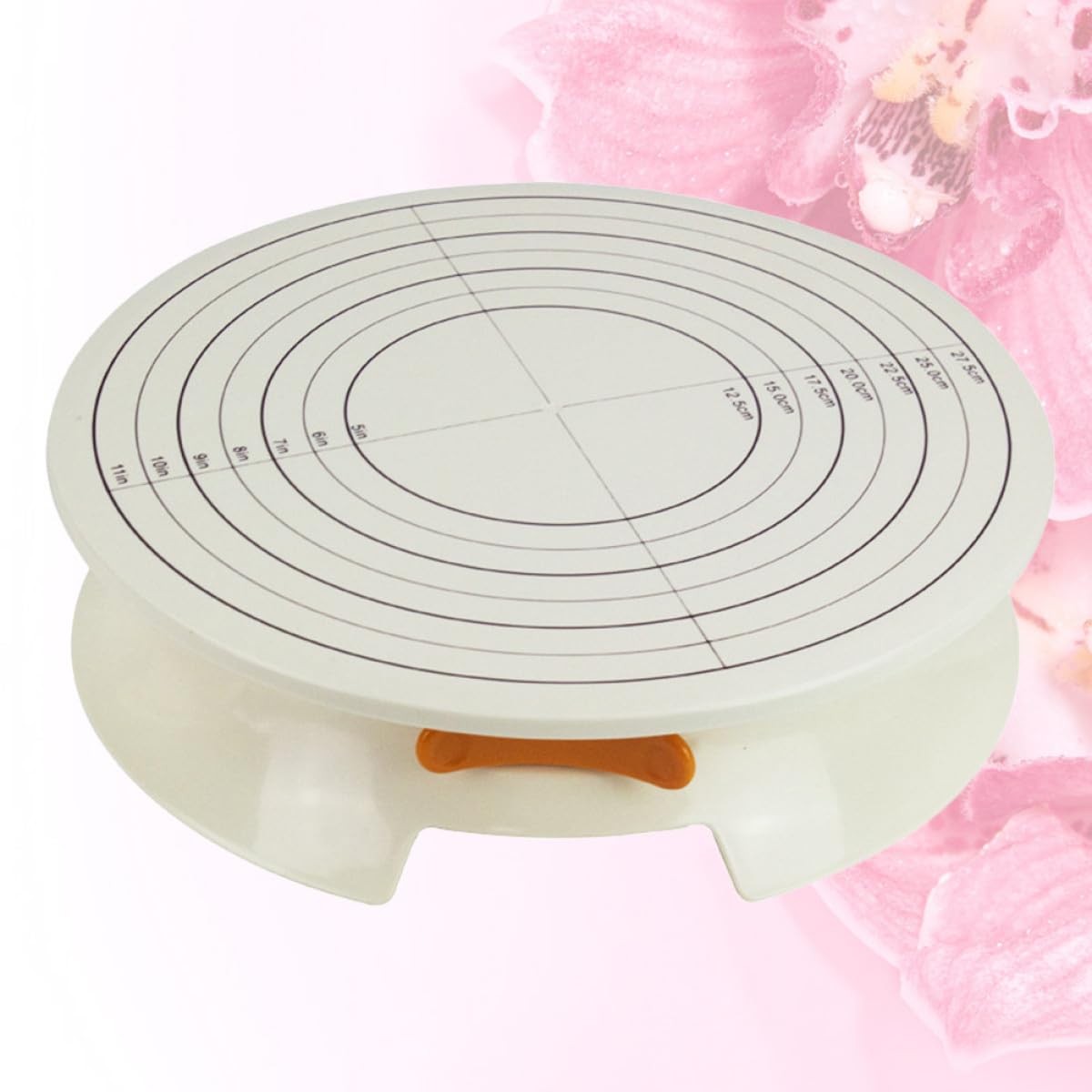 Alzata per Torte in Plastica da 12 Pollici con Supporto Girevole e Base Antiscivolo Piattaforma per Decorazione Dolci da Forno Strumento per Preparazione Torte Domestiche