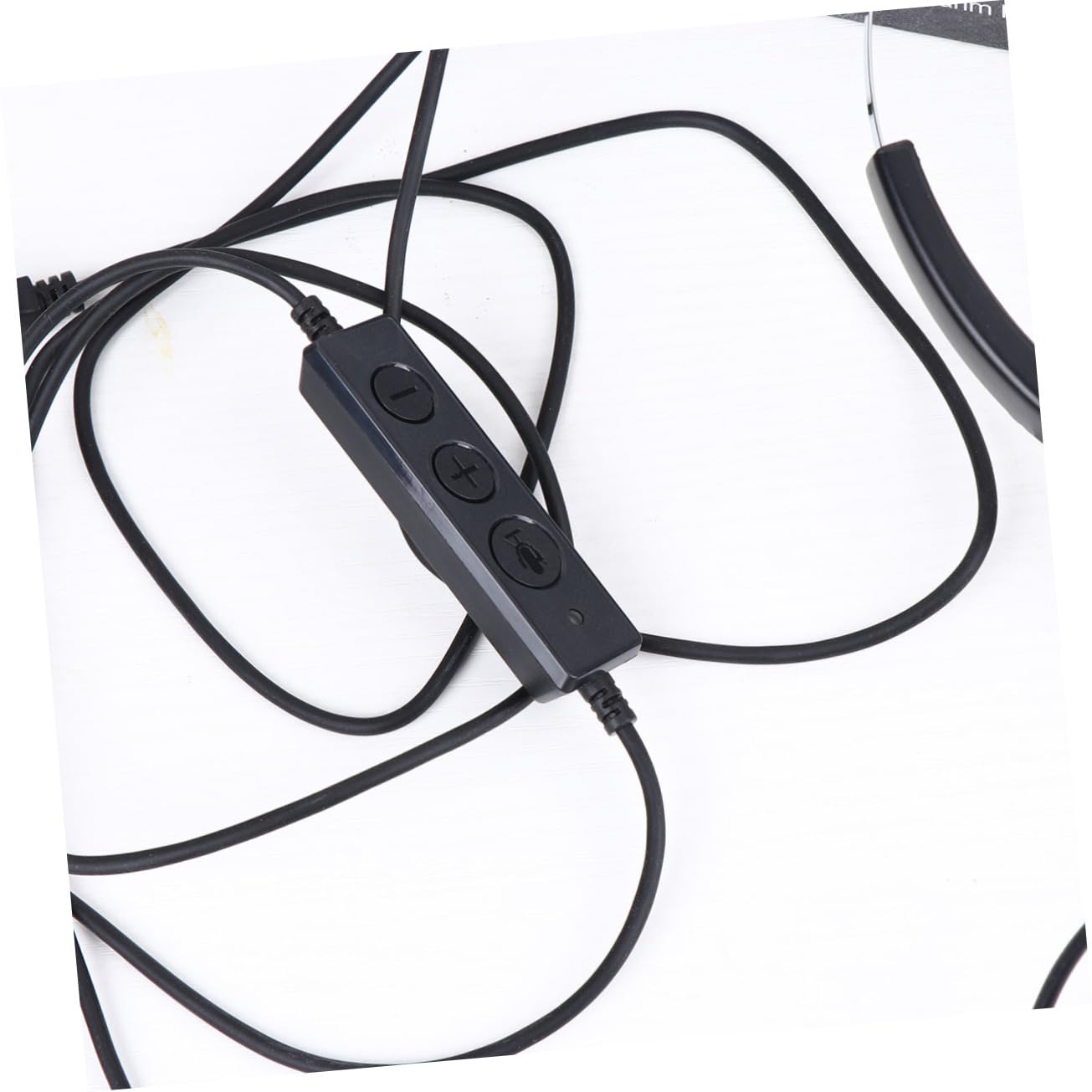 Toyvian -Mounted Microphone Dual Ear Design Flexible USB Voice Amplifier for Telemarketing and Comfortable Rotatable Mic Black