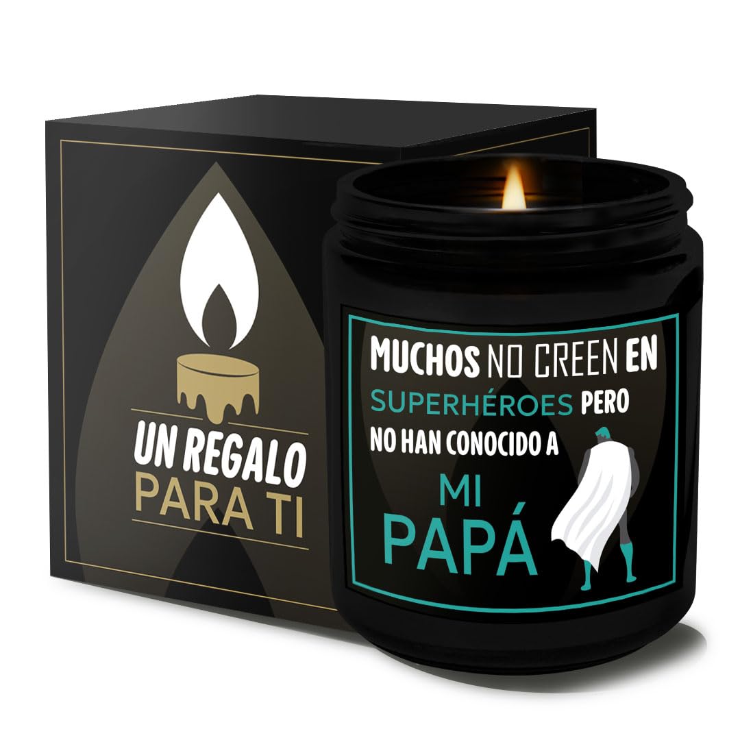 Regalo Papa, Vela con Mensaje Divertido y Olor a Vainilla, Idea Regalos Padre Originales, Regalo Dia del Padre, Cumpleaños, Regalos para padre, Regalos Papa Originales