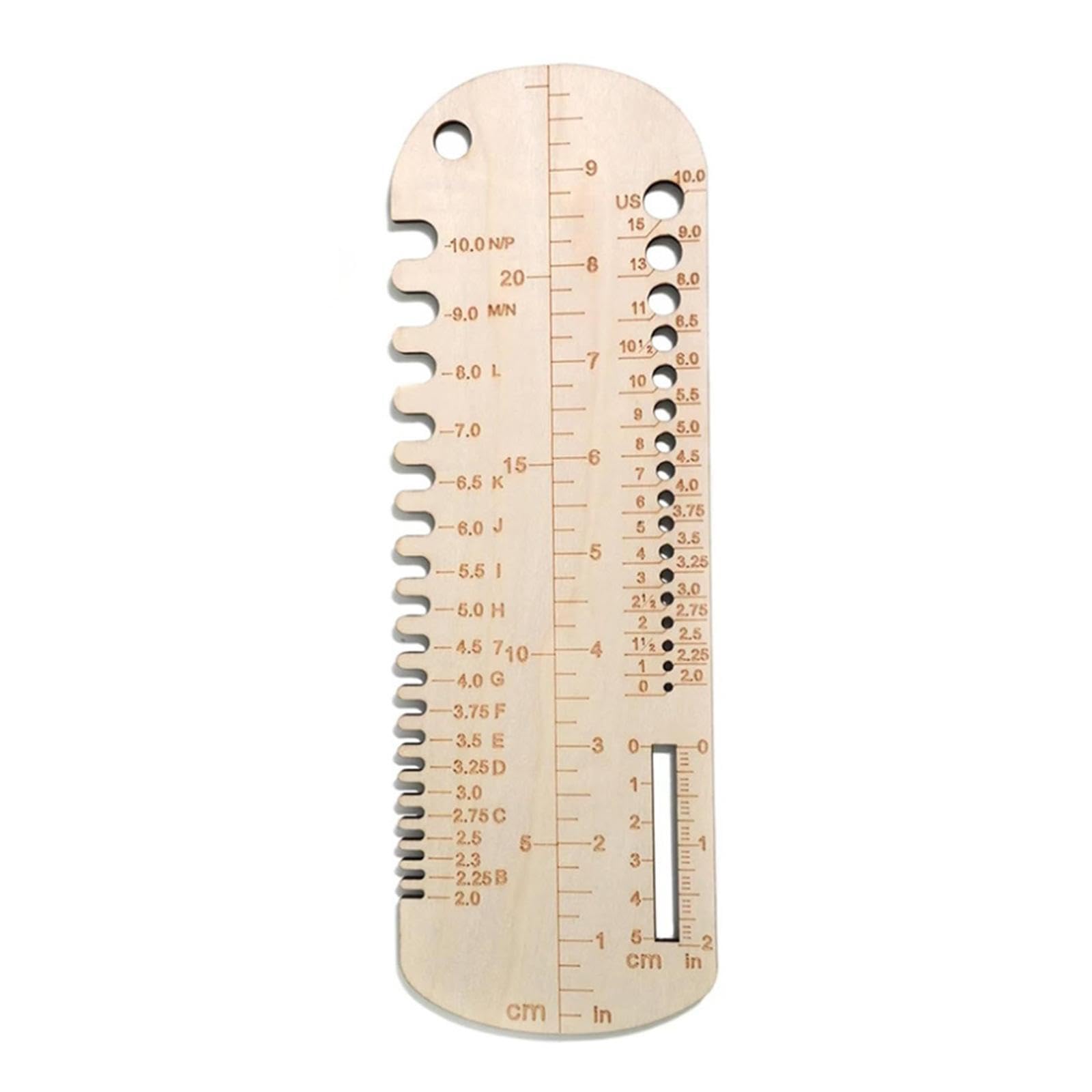 Kixzsaz For Creative Knit Sock Measuring Ruler With Detailed Workmanship Ensuring Accurate Markings Optimal For Sewing And Knitting Projects Portable Wooden