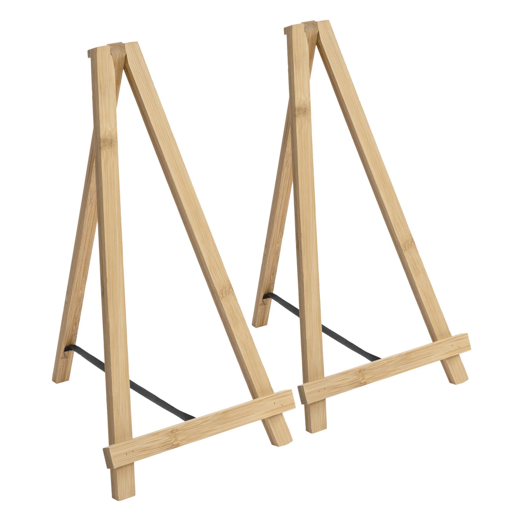 Argon Tableware Easel Stand - 20cm - Pack of 6 - Wooden Easel Display Stand for Painting, Wedding Posters, Event Sign, Welcome Board, Wedding Table Plan, Art Canvas Holder