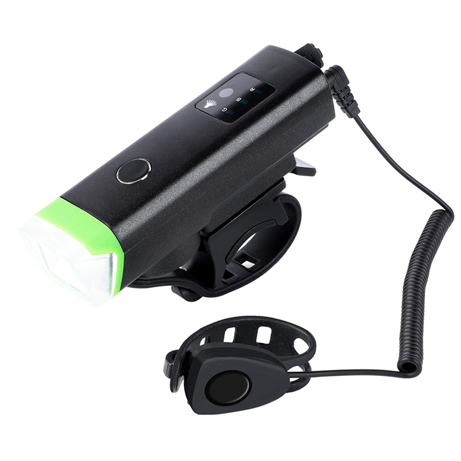 Lampe de Vélo avec Klaxon LED Lampe de Poche Avant Capteur Rechargeable USB Lampe de Vélo Automatique VTT Vélo de Route Phare de Vélo