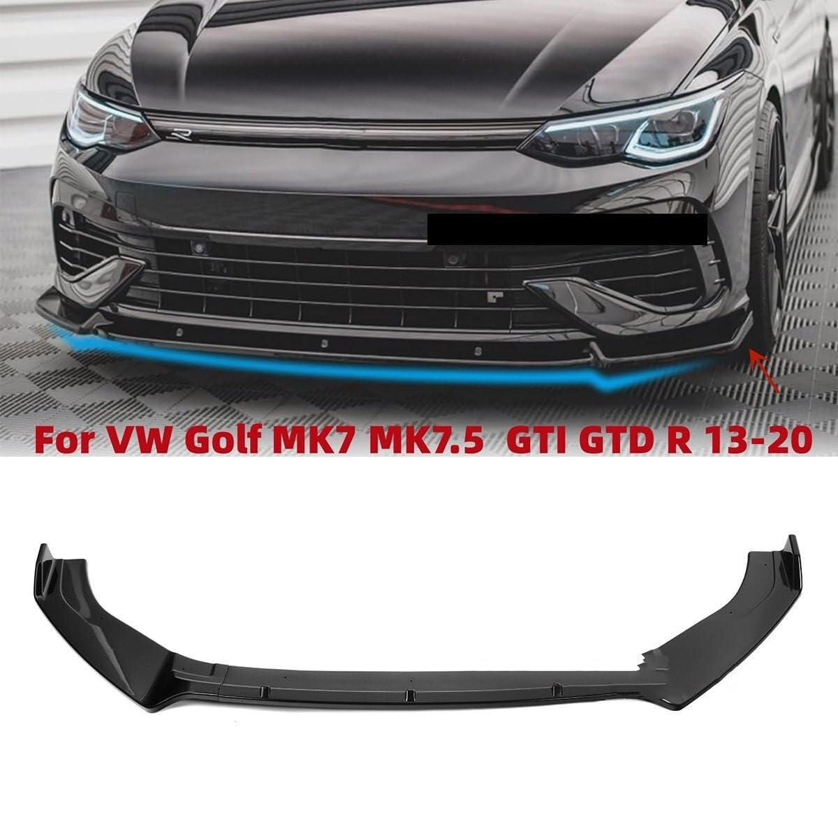 przedniego zderzaka Do gry w golfa 7 7.5 MK7 MK7.5 GTI GTD R r-line 12-20