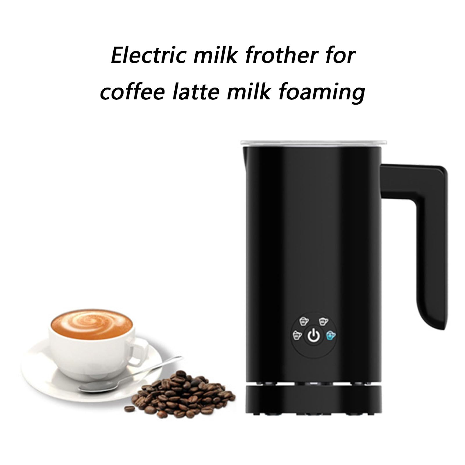 Montalatte elettrico da 500 W con frusta in acciaio inox per latte