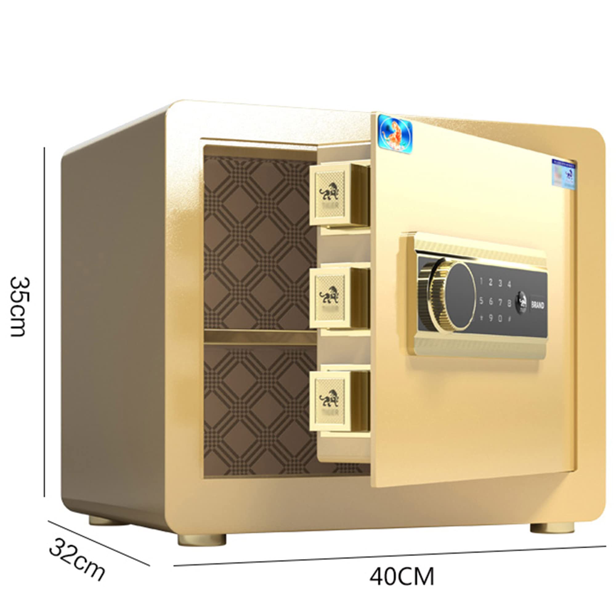 cassaforte, Casseforti da Ufficio, casseforti elettroniche for casa/Hotel/Viaggi(B,42cmx32cmx35cm)
