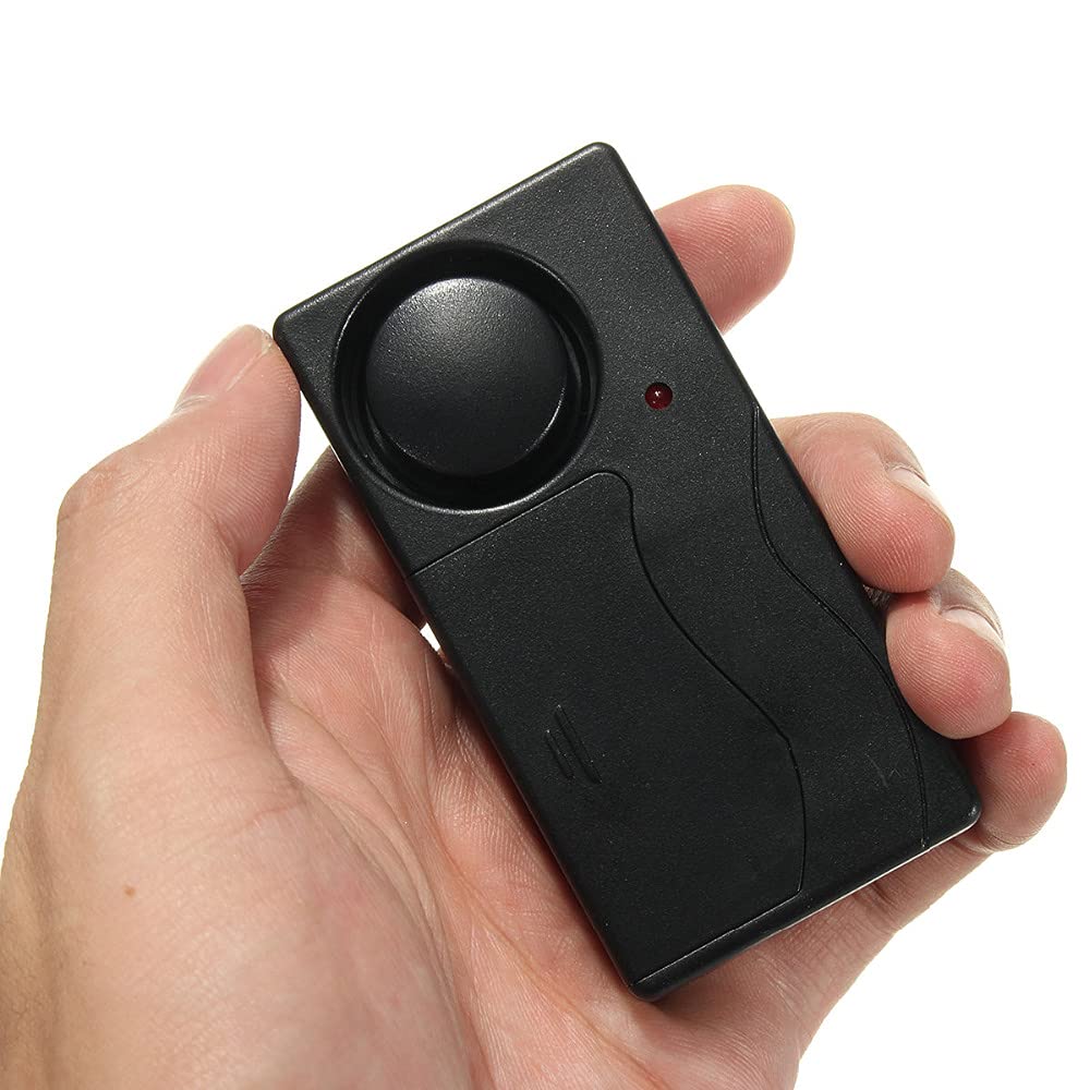 Mengshen Alarma Inalámbrica Antirrobo, Sirena con Sensor De Movimiento De Seguridad para Bicicleta, Motocicleta, Scooter, Puerta, Ventana, Vehículo, 110dB con Control Remoto