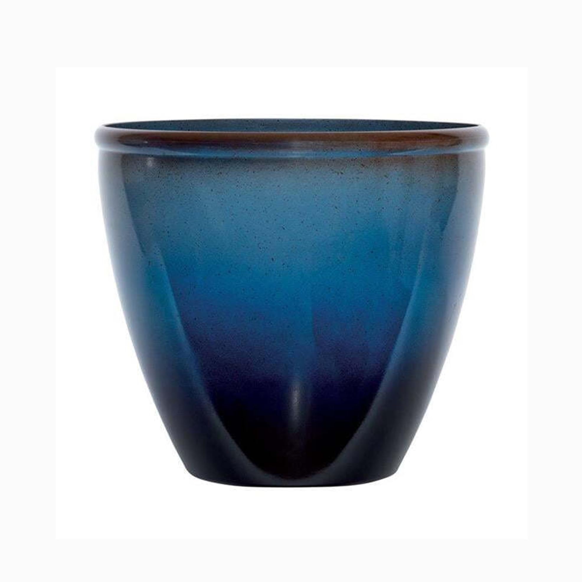 XPSHP25112 indoor plant pot Plant Pots Resin Multicolor Flower Simple Gradient Color Planters Succulent Plants Green Breeding Home Decoration For balcony decoration(Blue Brown)
