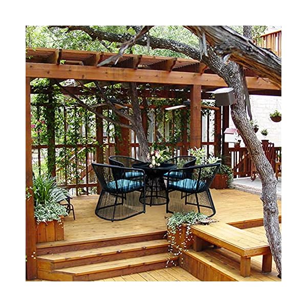 YTBLF 5 Piece Outdoor Garden Furniture Set Patio Rattan Dining Table Chairs Set - Patio Rattan Chair Creative Balcony Tables And Chairs Outdoor Furniture Rattan Tea Table - Image 8