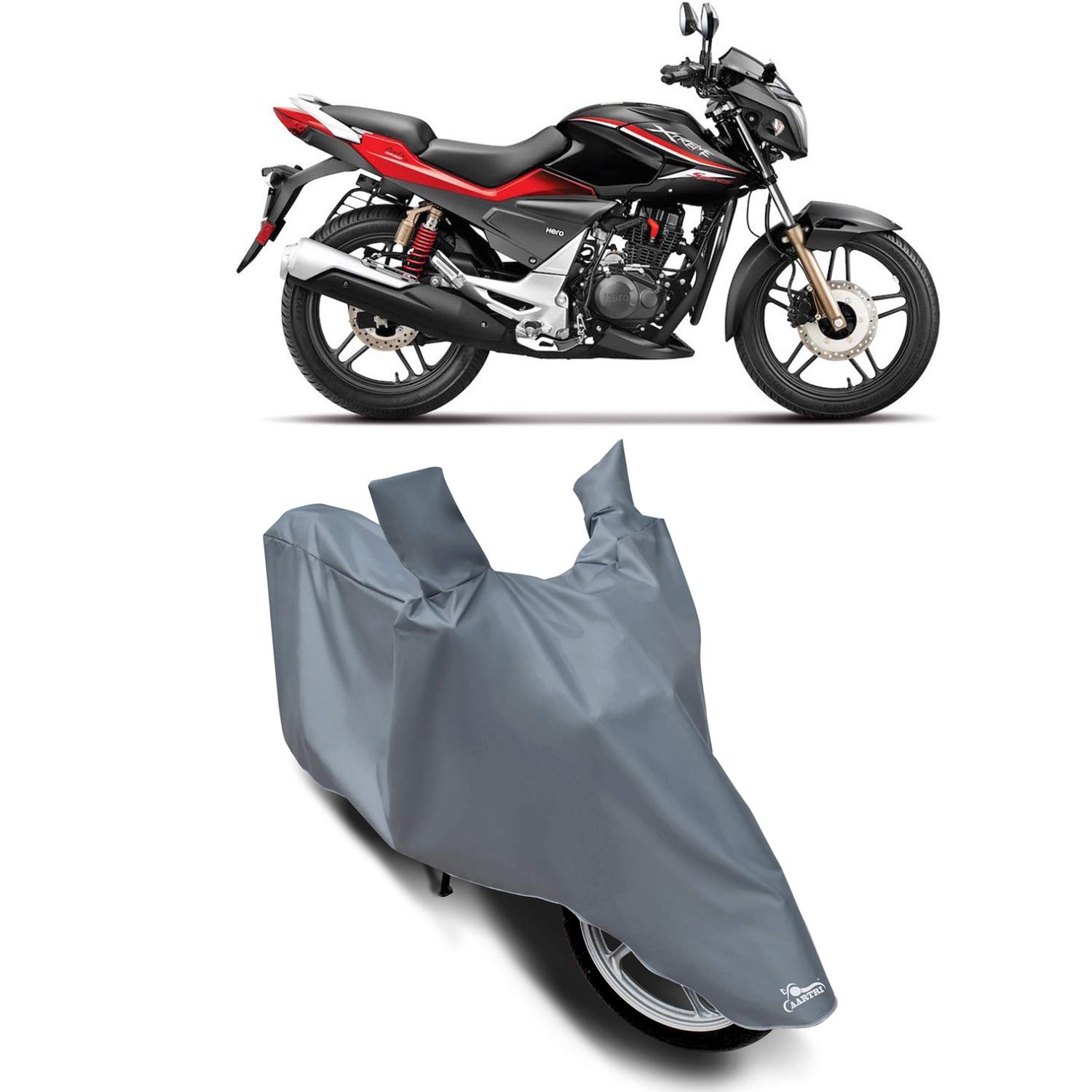 Drench - Hero Xtreme Sports New BS6 100% Waterproof - Dust Proof - Full Bike Scooty Two Wheeler Body Cover for Hero Xtreme Sports (Life Time Grey)