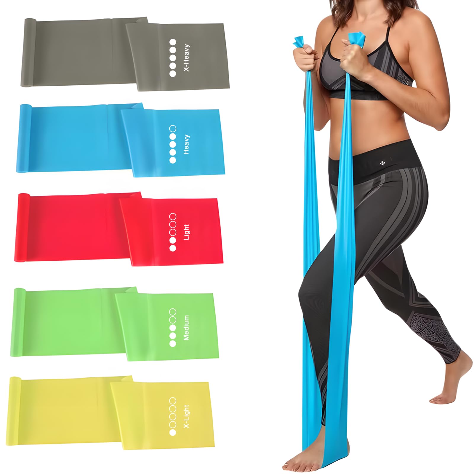 TISSCARE Vibration Plate Exercise Machine with Resistance Bands