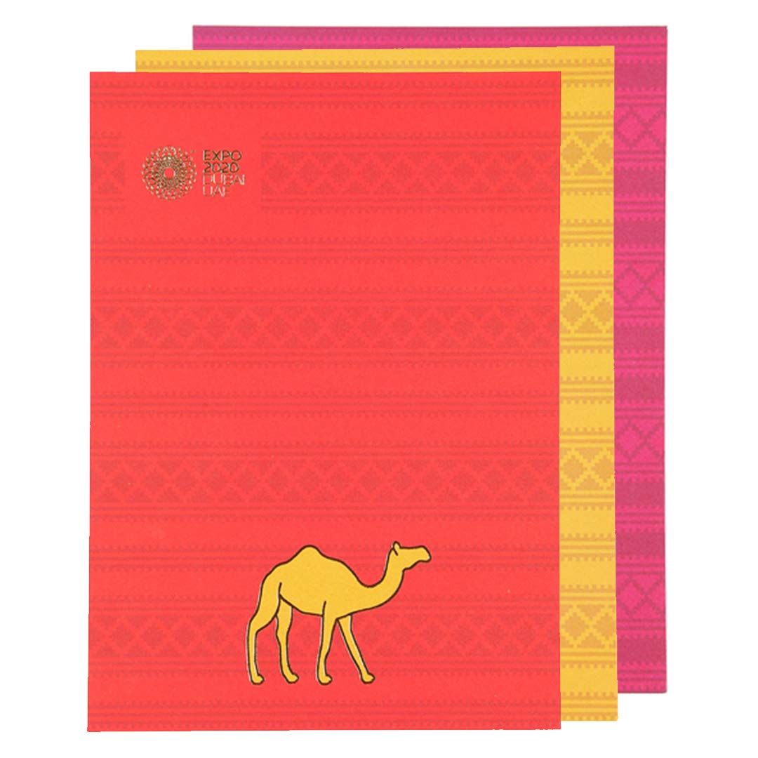 Expo Dubai 2020 Sadu and Camel Postcard set of 6