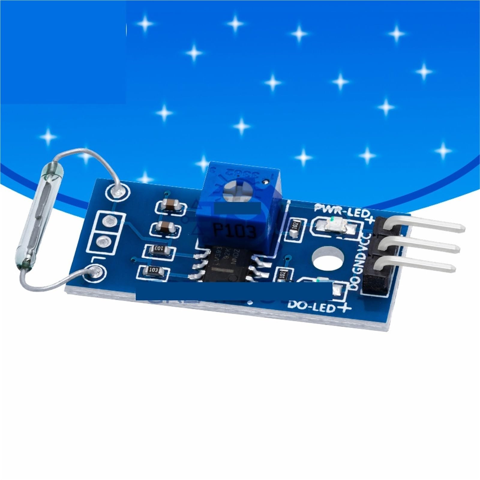 1PCS G123-08 LM393 Reed Sensor Module Magnetron Module Reed Switch Magnetic Switch
