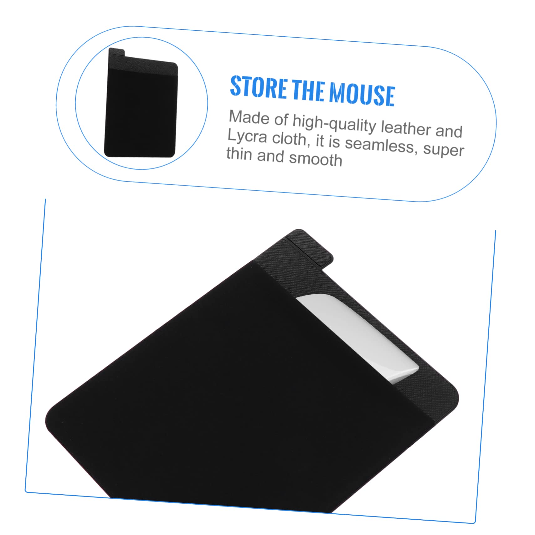 per Accessori Laptop e Tablet Organizer Adesivo per Custodia per Mouse e Disco Esterno Design Portatile per d'Affari