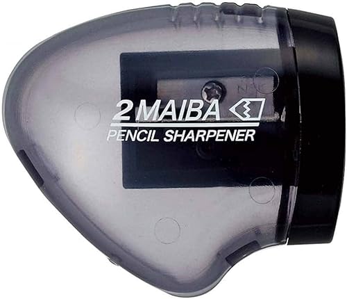 Miniatura 2 de Kutsuwa STAD - Sacapuntas de doble hoja, negro transparente (RS021BK)